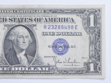 1935c silver certificate dollar bill value